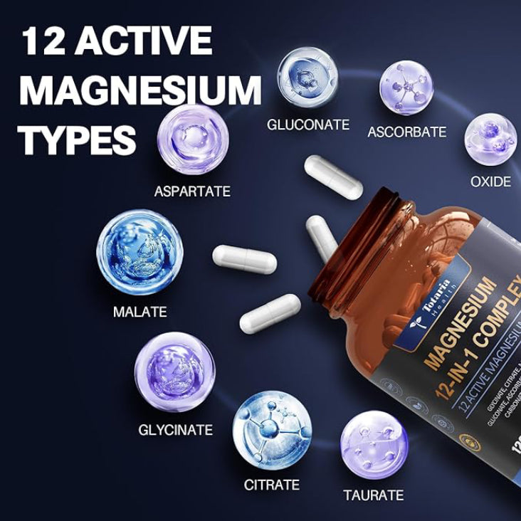 12 in 1 Magnesium Complex Capsules ( BUY 1 GET 1 FREE )