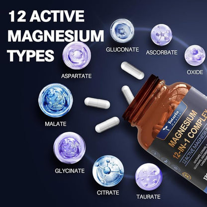 12 in 1 Magnesium Complex Capsules ( BUY 1 GET 1 FREE )