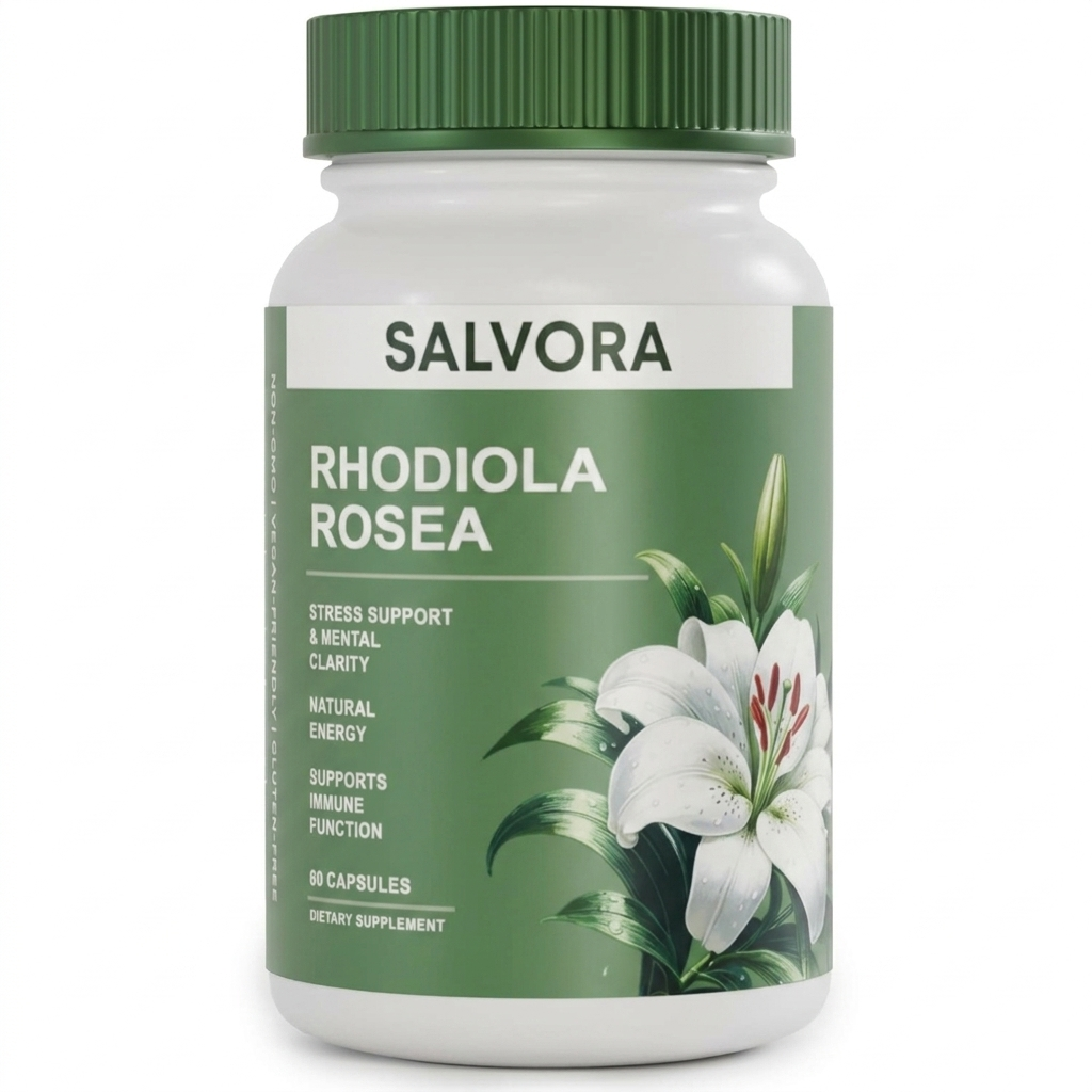 Rhodiola Rosea Supplement – Golden Root Adaptogen Capsules (Buy 1 Get 1 Free)