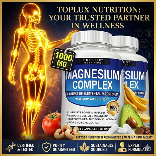 8 in 1 Magnesium Complex Capsules ( BUY 1 GET 1 FREE )