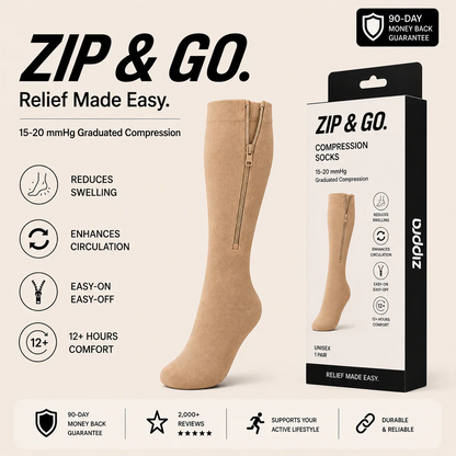 Medical Zippered Compression Socks