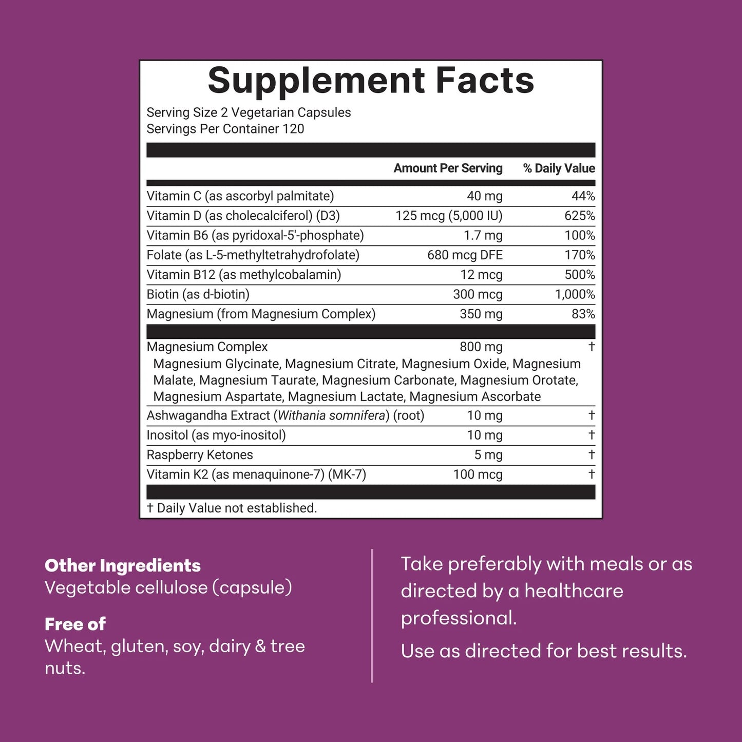 Magnesium Complex for Women 20 in 1