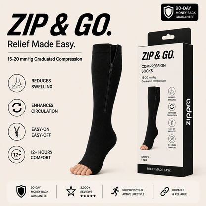 Medical Zippered Compression Socks