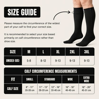 Medical Zippered Compression Socks